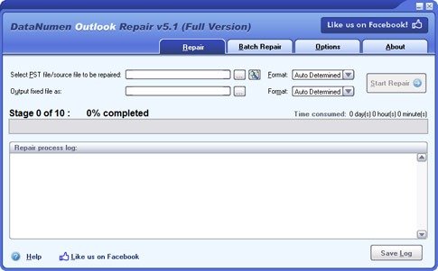 Datanumen Outlook PST Repair Tools