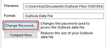 change pst password