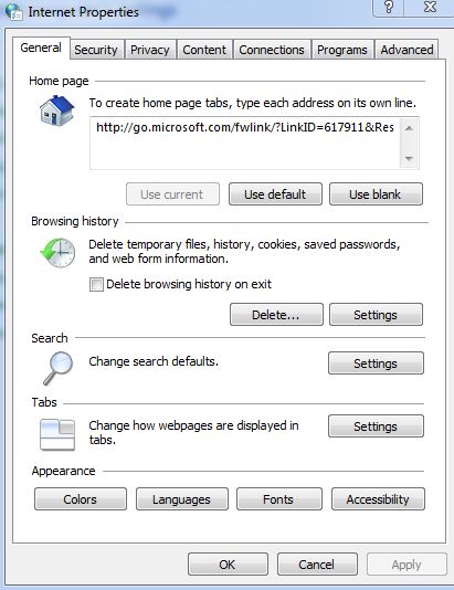 check internet connection