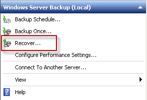 exchnage server restore