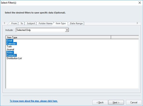 selective conversion olm to pst