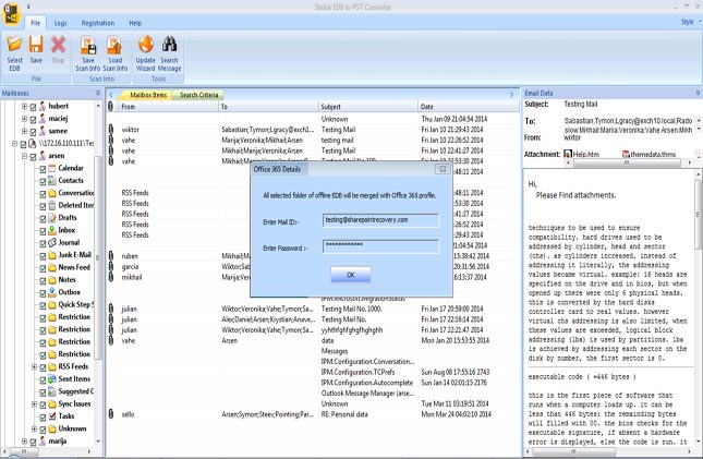 stellar edb to office 365