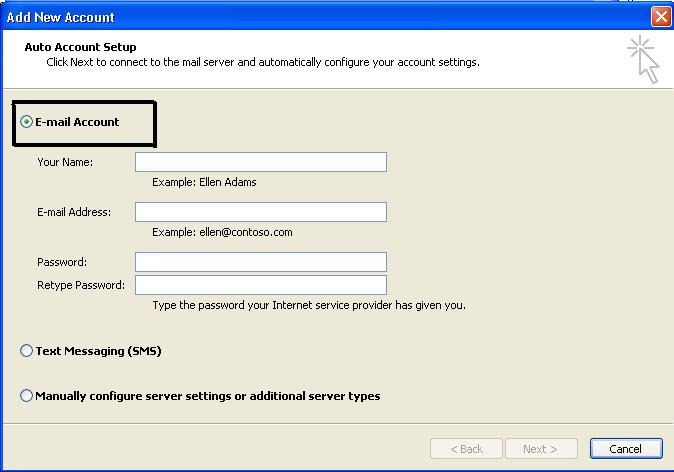 set up pst profile to remove 0x80040116 error
