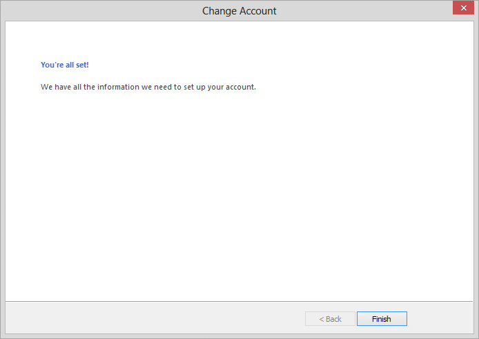 account set up complete