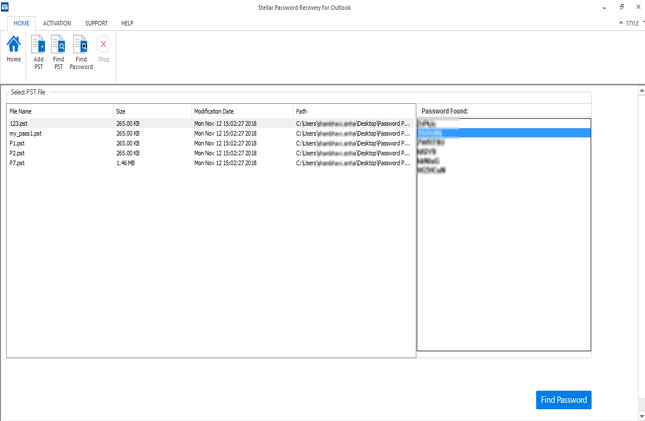 stellar outlook pst password removal