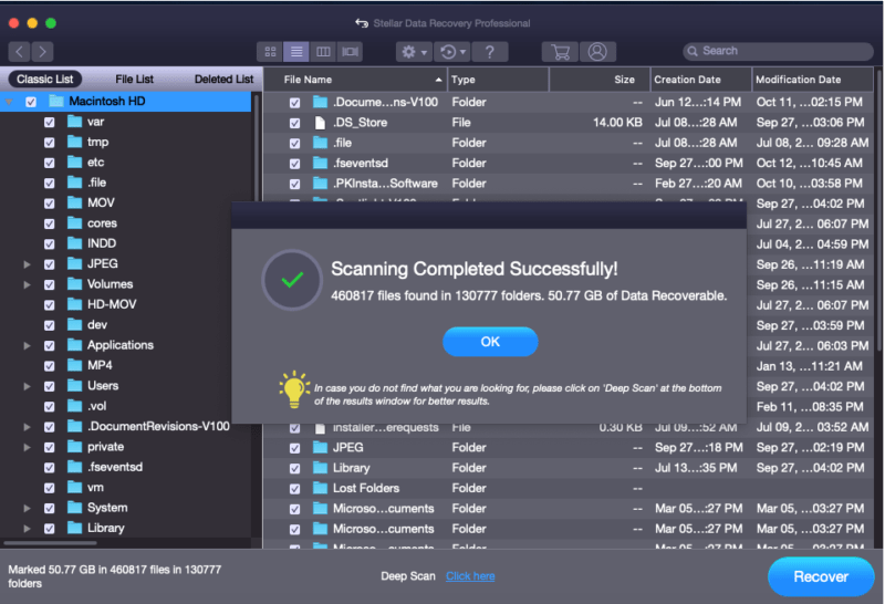 preview recovered files in mac stellar