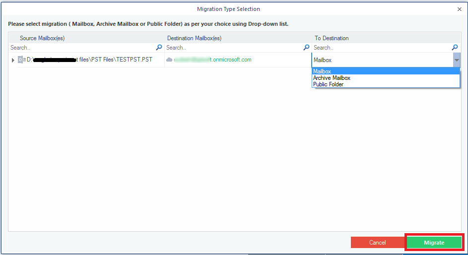 migrate pst to office 365