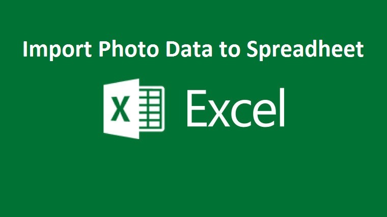import data from photo to excel
