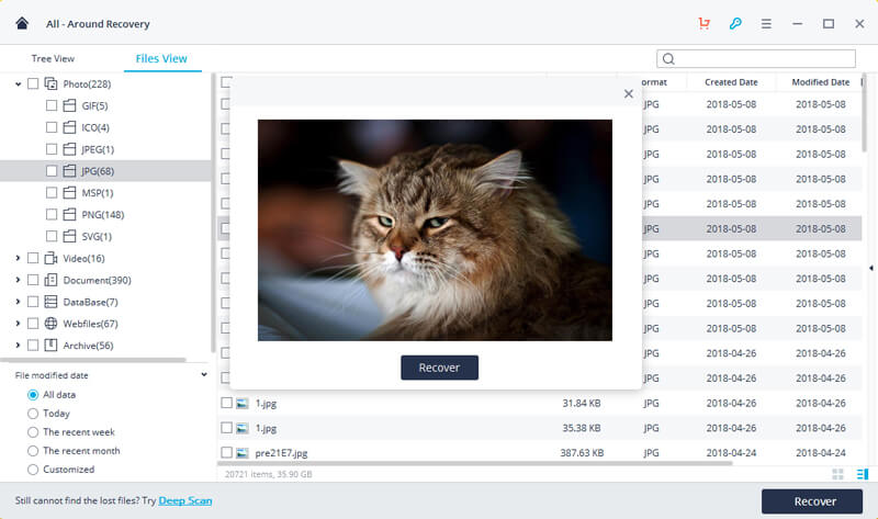 recoverit windows file recovered