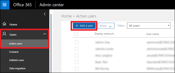 office 365 add user