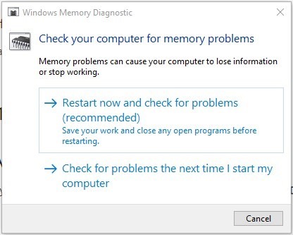 ram diagnostics