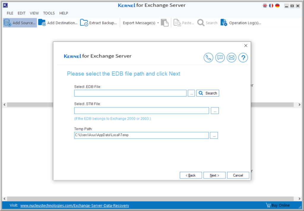 kernel edb to pst