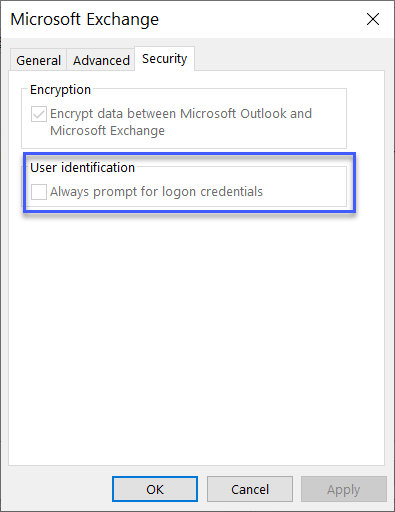 outlook password security